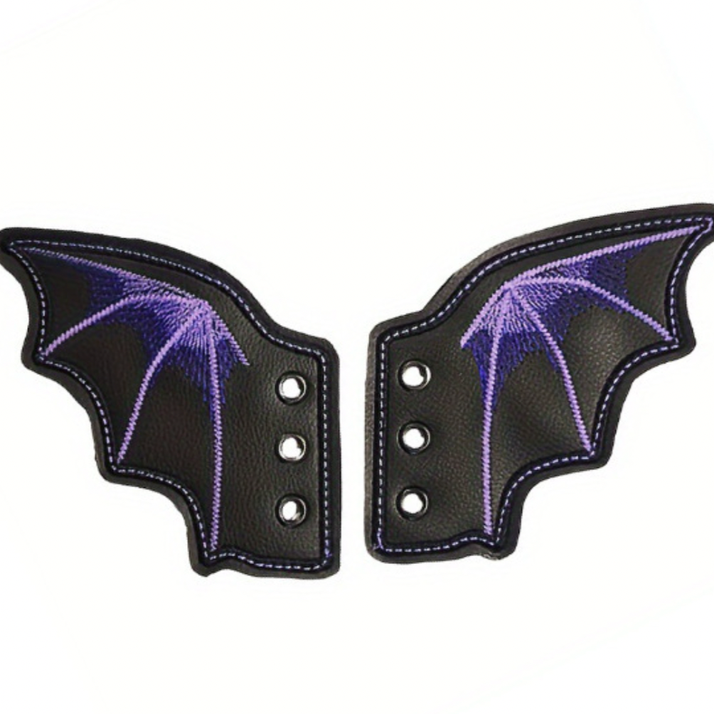 Bat Wings Shoe Charms