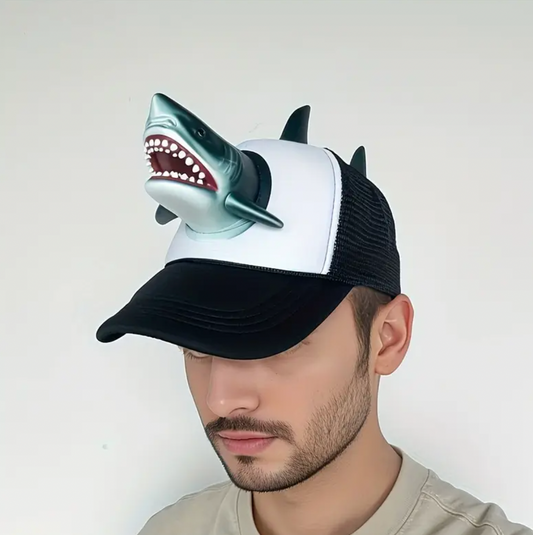 3D Shark Trucker Hat