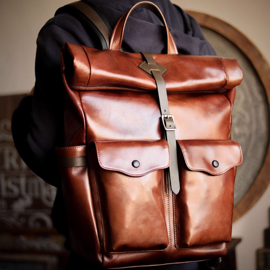 Hudson Vintage Leather Backpack