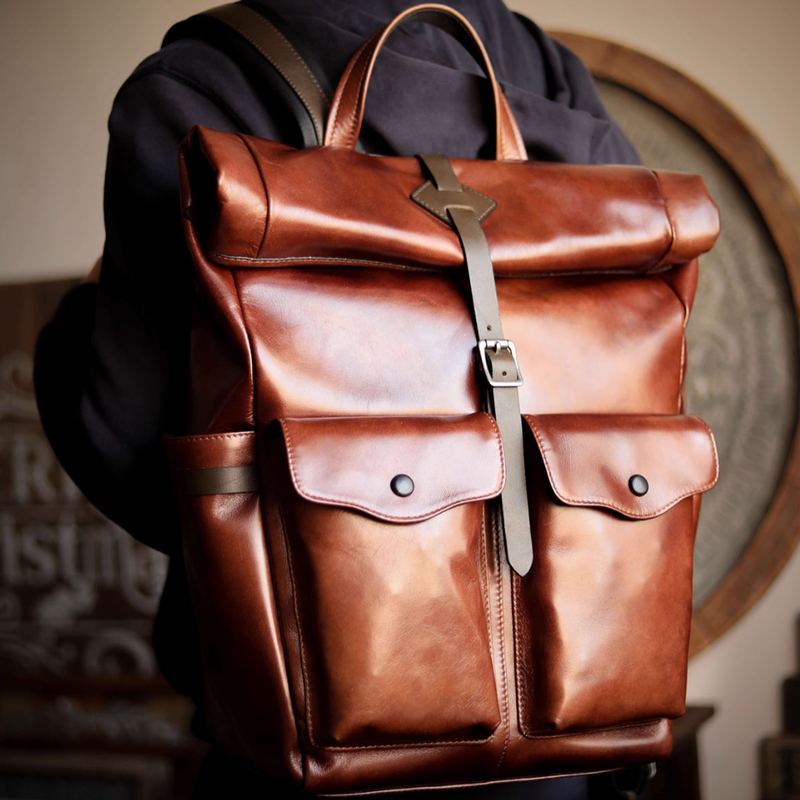 Hudson Vintage Leather Backpack