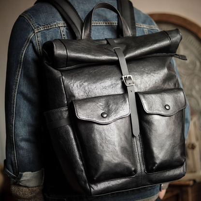 Hudson Vintage Leather Backpack