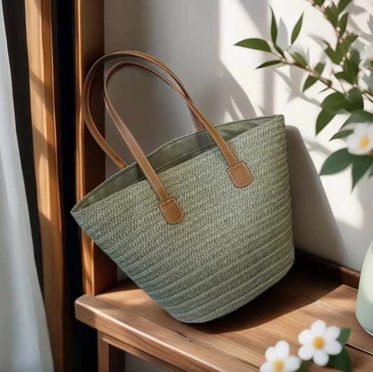Rustic Straw Bag