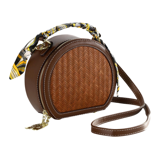 Retro Bamboo Woven Handbag