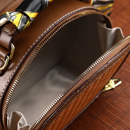 Retro Bamboo Woven Handbag
