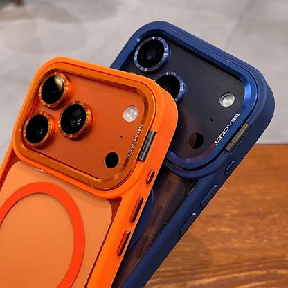 Transparent iPhone Case with Lanyard and Magnetic Bracket