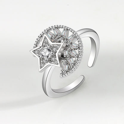 Moon & Star Anti-Stress Ring