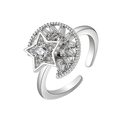 Moon & Star Anti-Stress Ring
