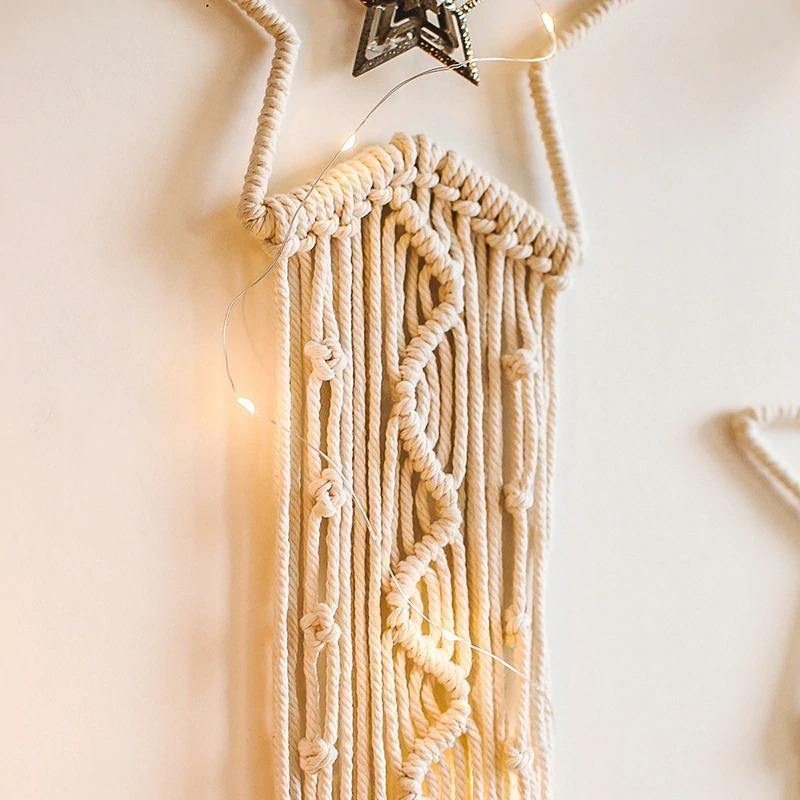 Celestial Macrame Dreamcatcher Wall Hanging