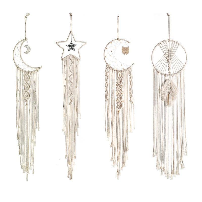 Celestial Macrame Dreamcatcher Wall Hanging