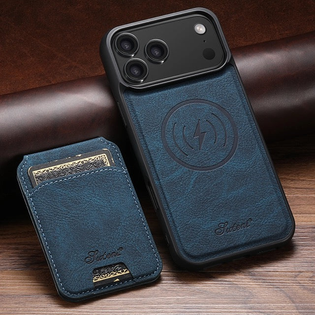 iPhone 17 Pro Leather Wallet Case with Card Holder