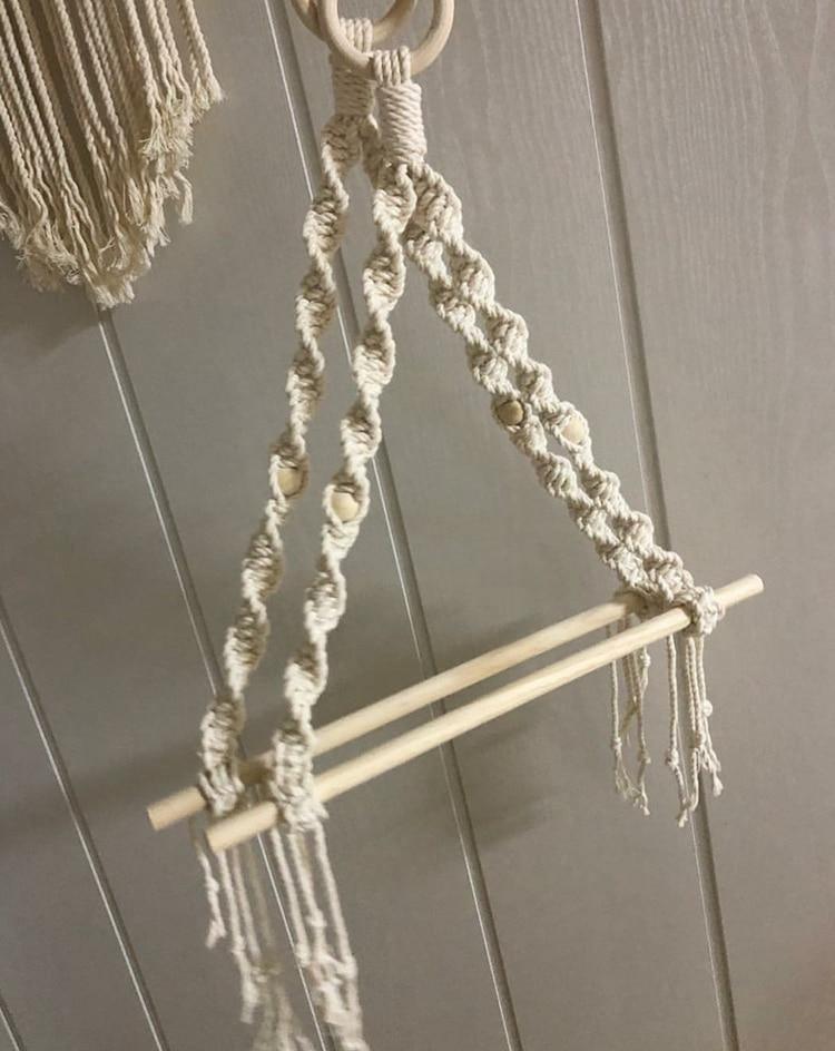 Macrame Paper Towel Organizer