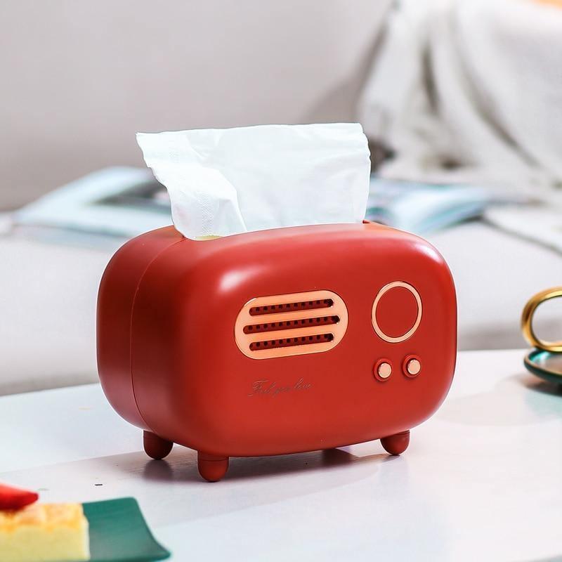 Retro Radio Tissue Box Holder