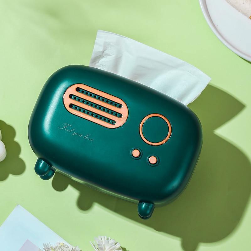 Retro Radio Tissue Box Holder