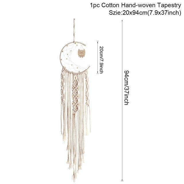 Celestial Macrame Dreamcatcher Wall Hanging